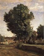 Corot Camille Entrance of Coubron oil painting on canvas